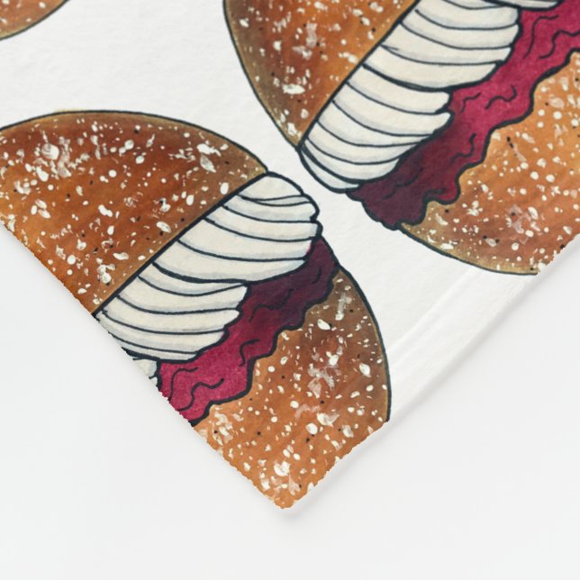 Devonshire Split British Pastry Pastries UK Baking Fleecedecke (Ecke)