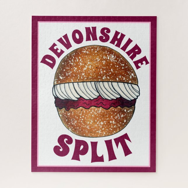 Devonshire Split Cream Jam Tea Shoppe Café Bakery (Vertikal)