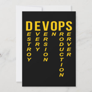 Devops Definition Technischer Computer IT-Programm Dankeskarte