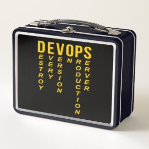 Devops Definition Technischer Computer IT-Programm Metall Brotdose