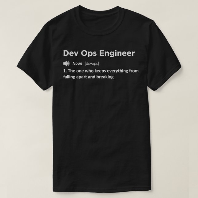 DevOps Engineer Funny Definition Geschenksoftware  T-Shirt (Design vorne)