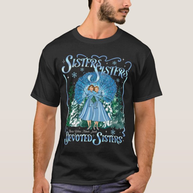 Devoted Sisters Merry Christmas White Xmas Pajamas T-Shirt (Vorderseite)