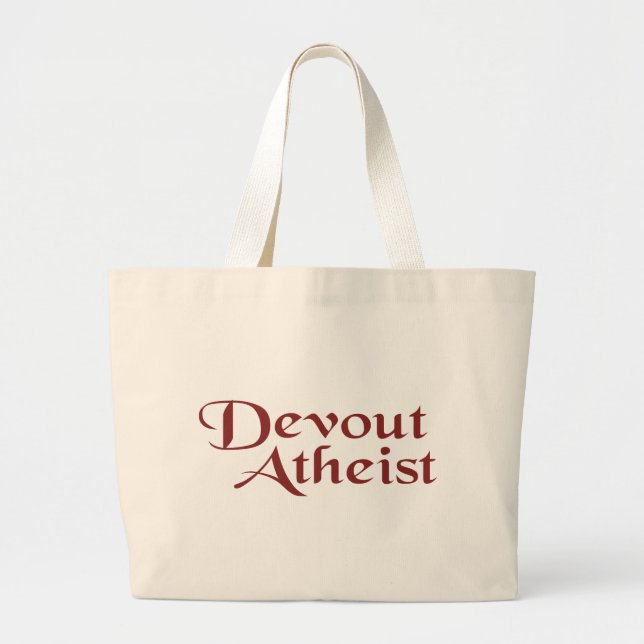 Devout Atheist Jumbo Stoffbeutel (Vorne)