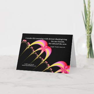Devout Erntedank für meine Freunde Feiertagskarte