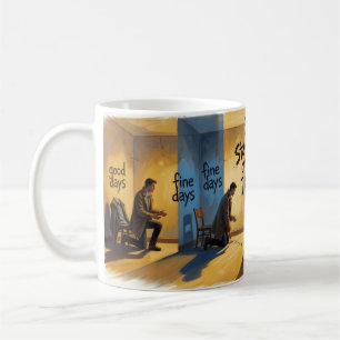 Devrais-je rester ou devrais-je partir Mug de déci