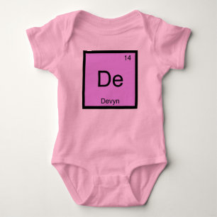 Devyn Name Chemie Element Periodensystem Baby Strampler