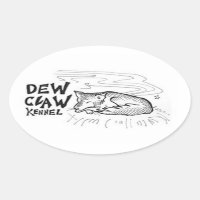 Dew Claw Kennel Stickers