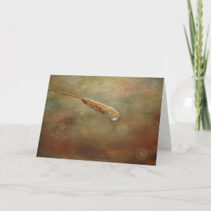 Dew Drop Grußkarte von Artist Alison Galvan Karte
