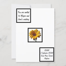 Dew Drops Daisy Wedding Einladung