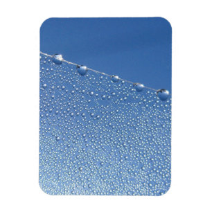 Dew fällt auf Spider Web gegen blauen Himmel Magnet