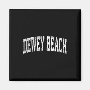 Dewey Beach Delaware De Vintag Athletic Sports De Magnet
