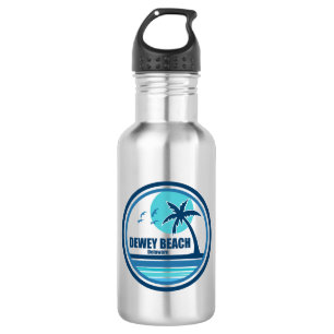 Dewey Beach Delaware Palme Vögel Edelstahlflasche