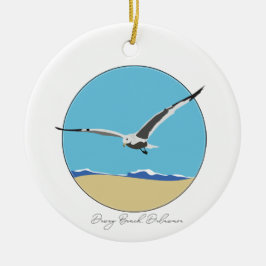 Dewey Beach, Delaware Sea Gull über Beach Keramik Ornament