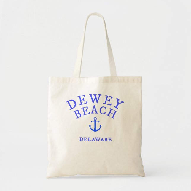Dewey Beach , Delaware Sea Town T-Shirt, Nautical  Tragetasche (Vorne)
