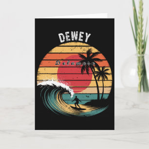 Dewey Beach Delaware Strand Surfen Karte