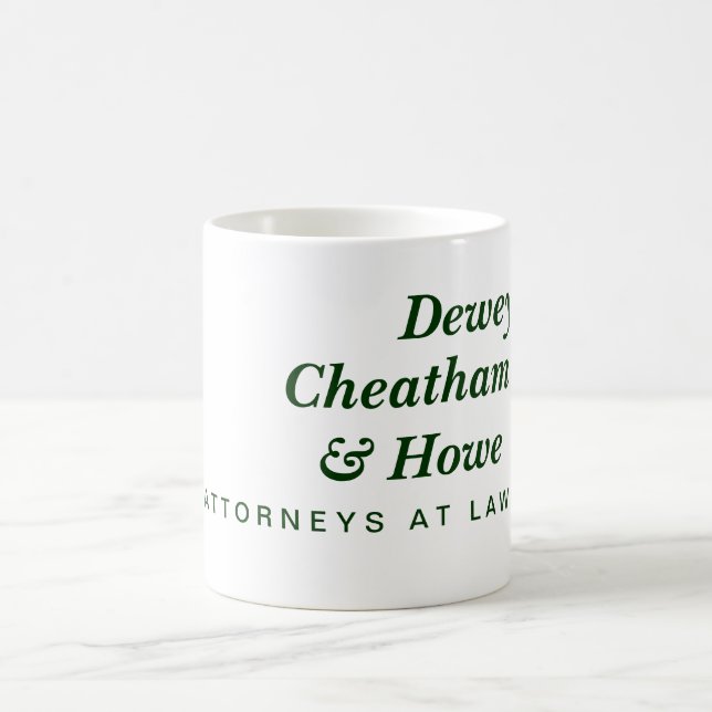 Dewey, Cheatham u. Howe Kaffeetasse (Mittel)