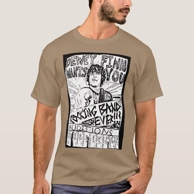 Dewey Finn Wants You Updated friend boy T-Shirt (Vorderseite)