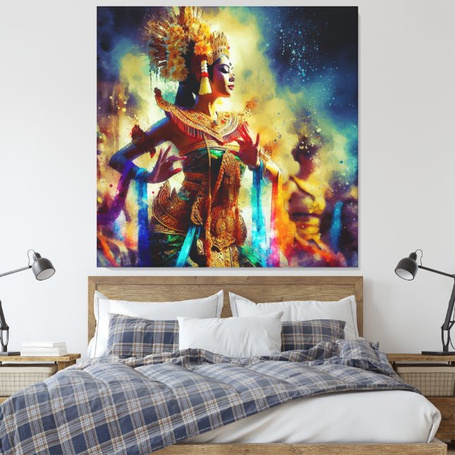 Dewi Tari (Tanzgöttin) Leinwanddruck (Insitu (Schlafzimmer))