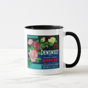 Dewsweet Apple Kiste LabelWatsonville, CA Tasse