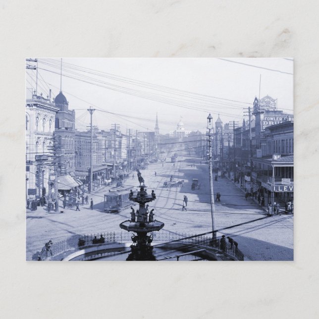 Dexter Avenue and Hauptstadt, Montgomery AL Postkarte (Vorderseite)