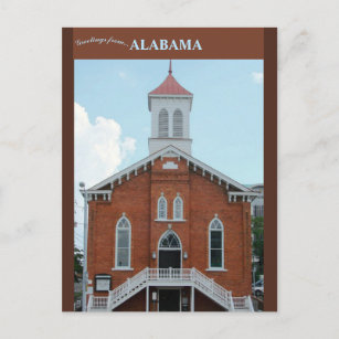Dexter Avenue Baptist Church Montgomery Alabama Postkarte