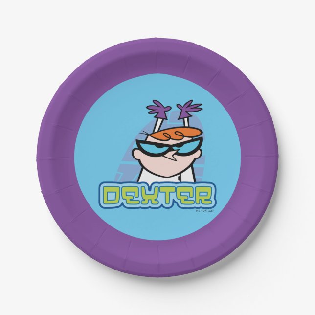 Dexter Character Name Graphic Pappteller (Vorderseite)