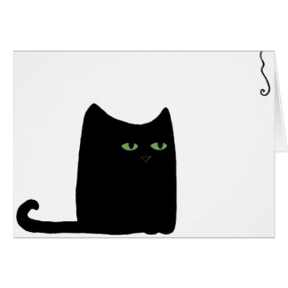 Dexter die fette schwarze Katzen-Karte