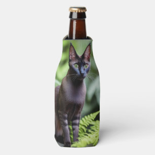 Dexter die schwarze siamesische Katze, Flasche Coo Flaschenkühler