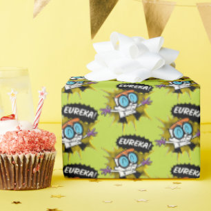 Dexter "Eureka!" Halftone Callout Graphic Geschenkpapier