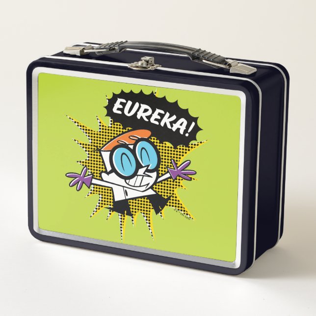 Dexter "Eureka!" Halftone Callout Graphic Metall Brotdose (Vorderseite)