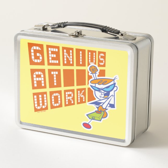 Dexter "Genius At Work" Metall Brotdose (Vorderseite)