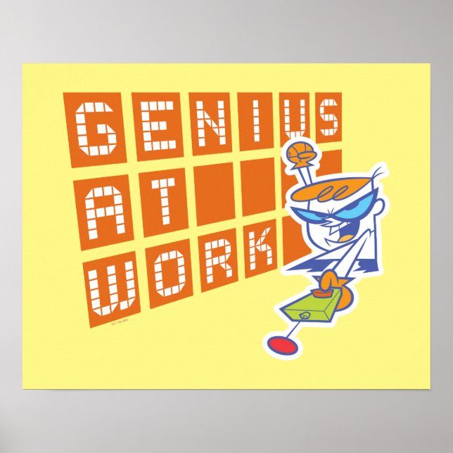 Dexter "Genius at work" Poster (Vorne)