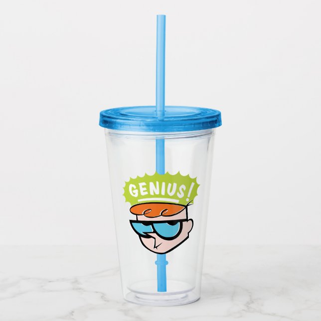 Dexter "Genius" Callout Graphic Acryltrinkbecher (Vorderseite)