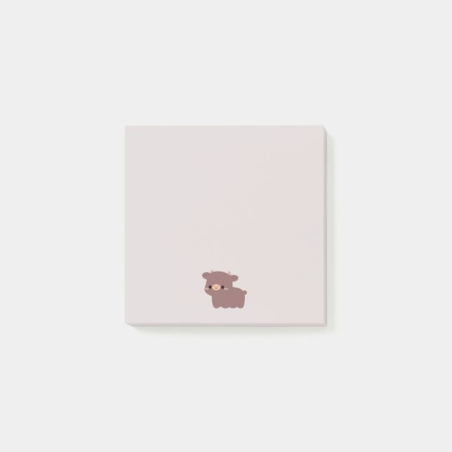 Dexter-Kuh Post-it Klebezettel (Vorderseite)