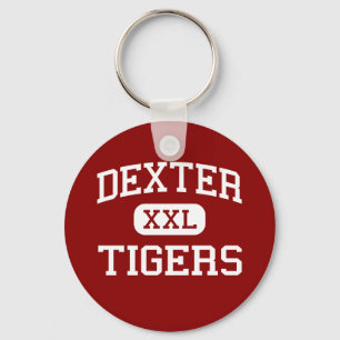 Dexter - Tiger - Sekundarschule - Dexter Maine Schlüsselanhänger