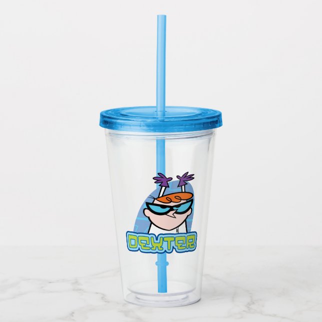 Dexter-Zeichenname Graphic Acryltrinkbecher (Vorderseite)