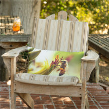 Abeille avec Coussin à fleurs de pollen extérieur