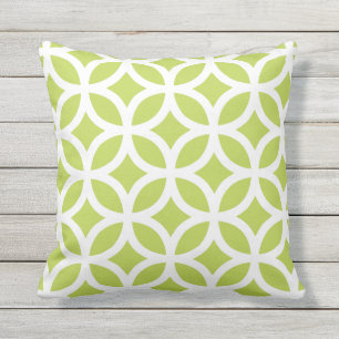 D'extérieur Cool Lime Coussin extérieur Motif géométrique