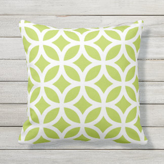 D'extérieur Cool Lime Coussin extérieur Motif géométrique