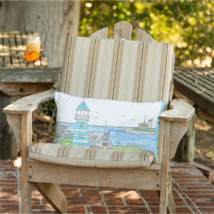 D'extérieur Coussin Americana Lighthouse Lumbar