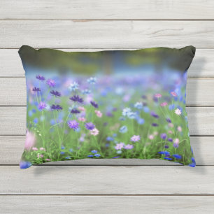 D'extérieur Coussin bleu de bleuet