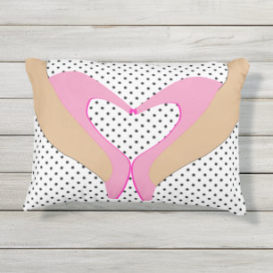 D'extérieur COUSSIN d'AMOUR de CHAUSSURE (réversible)