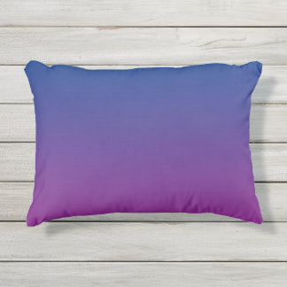 D'extérieur Coussin extérieur bleu-foncé et pourpre d'Ombre