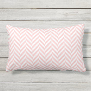 D'extérieur Coussin extérieur   Blush Pink Herringbone Motif