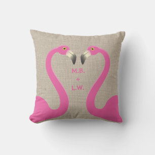 D'extérieur Coussin extérieur en toile de jute Monogramme Flam