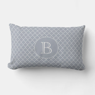 D'extérieur Coussin extérieur   Monogramme Motif de Quatrefoil
