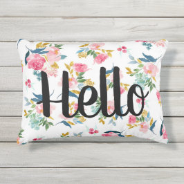 D'extérieur Coussin floral de bonjour extérieur