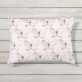 D'extérieur Élégant Motif de papillons bleus Coussin extérieur