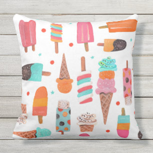 D'extérieur Glace d'été en extérieur Coussin