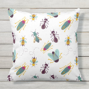 D'extérieur mignon petits insectes insectes coussin extérieur